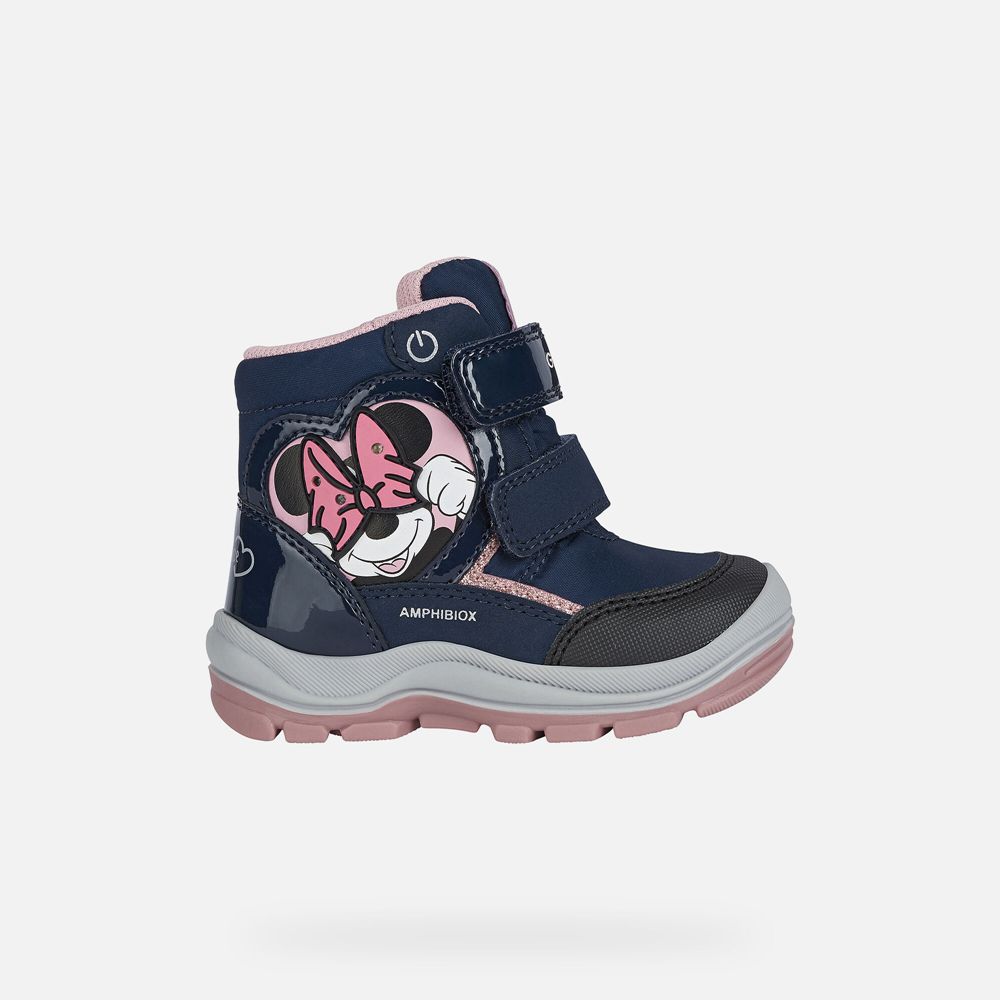 Geox Boots Navy Flanfil Abx Girl - Geox Baby Shoes - MTAZJI647